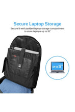 PROMATE | 2 in 1 Versatile Travel 18-inch Laptop Trolley Bag -Black | TE0133283