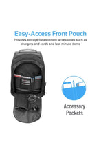 PROMATE | 2 in 1 Versatile Travel 18-inch Laptop Trolley Bag -Black | TE0133283