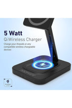 PROMATE | 2-In-1 Wireless Charging Stand With 15W Magneoc Charger & 5W Qi Wireless Charger, Black | TE0181255