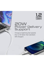 PROMATE | 20W Power Delivery USB-C To Apple Lightning Connector Cable 1.2 Meter Cable Length Black | TE0188753