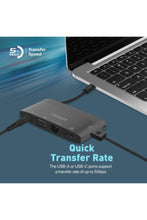 PROMATE | 6 in 1 Super Speed USB-C Media Hub With 100W Power Delivery 4K Hdmi 1080P VGA | TE0187958