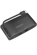 PROMATE | 6 in 1 Super Speed USB-C Media Hub With 100W Power Delivery 4K Hdmi 1080P VGA | TE0187958