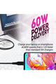 PROMATE | 60W Power Delivery Ultra-Fast USB-C Soft Silicon Cable Data & Charge Support 2M Length | TE0187964