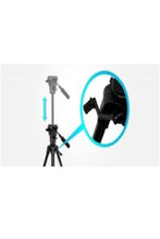 PROMATE | 67-165 cm Extendible Tripod With 3-Way Pan & Tilt Head, 2 Section Telescoping Legs With Flip-Locks | TE0165154