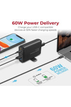 PROMATE | 75W High Output Charging Station with 60W Power Delivery | TE0165225