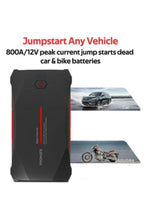 PROMATE | Car Jump Starter Power Bank, IP66 Water Resistant Portable Car Battery Booster with 10000mAh | TE0152526
