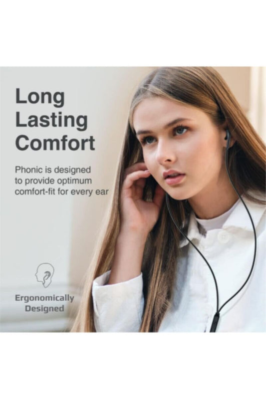 PROMATE | Earpod Styled Wired Earphone With Aux Connectivity Black | TE0198860