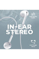 PROMATE | Earpod Styled Wired Earphone With Aux Connectivity White | TE0198861