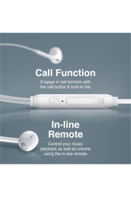 PROMATE | Earpod Styled Wired Earphone With Aux Connectivity White | TE0198861