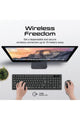 PROMATE | Ergonomic Comfortable Keyboard & Mouse Combo With Palm Rest | TE0175898
