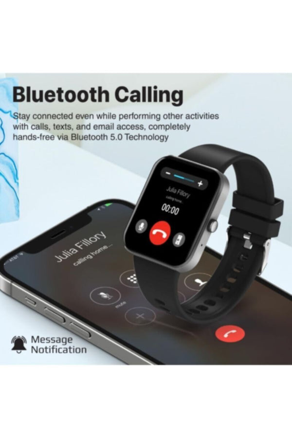 PROMATE | Fitness Smart Watch, 27 Sports Modes Bluetooth Fitness Watch with 1.8" TFT Display, 100 Watch Faces, 10-15 Day Battery Life and IP67 Graphite | TE0198845