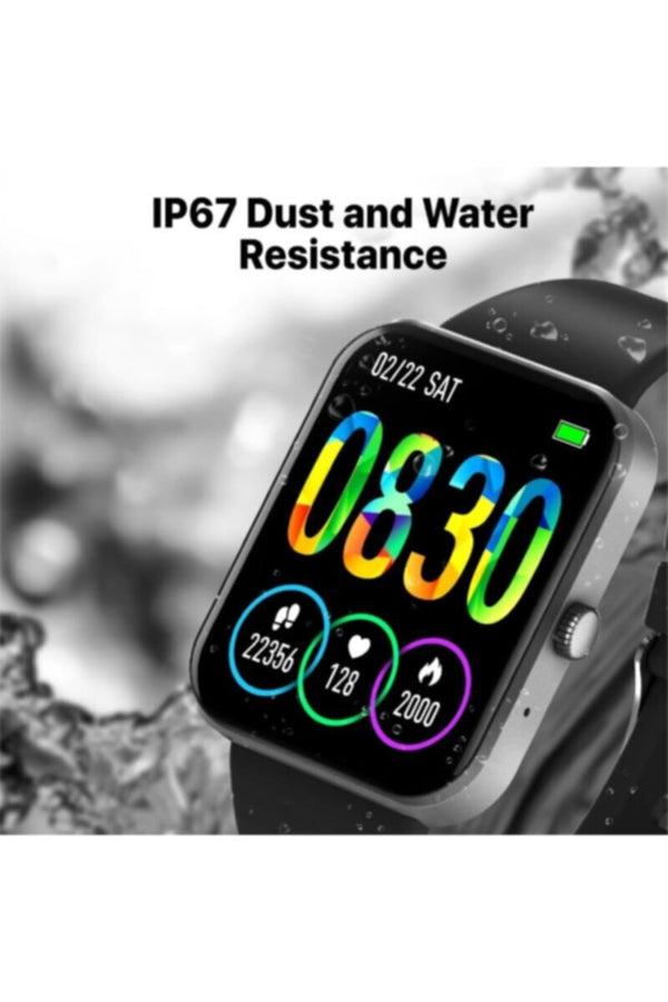 PROMATE | Fitness Smart Watch, 27 Sports Modes Bluetooth Fitness Watch with 1.8" TFT Display, 100 Watch Faces, 10-15 Day Battery Life and IP67 Graphite | TE0198845