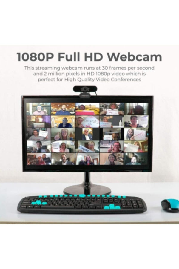 PROMATE | Full-Hd Web Camera With Mic, 120Degree Wide Angle, USB Connectivity | TE0155151