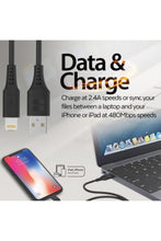 PROMATE | High Tensile Strength Data Sync & Charge Cable With Lightning Connector 1.2 Meter Cable Length | TE0187962