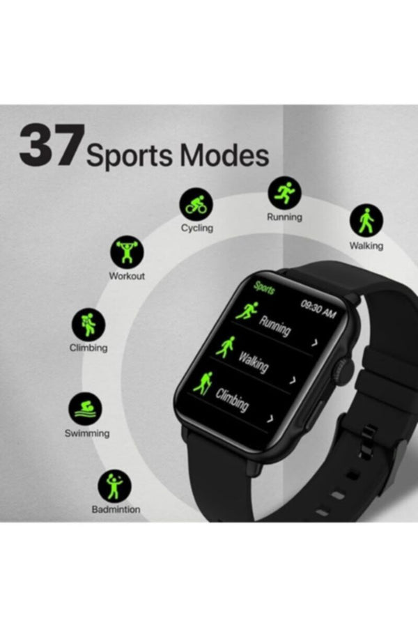 PROMATE | IP68 Fintness Tracker Smart Watch With Hands Free Support,1.8" Ips Display Black | TE0201523