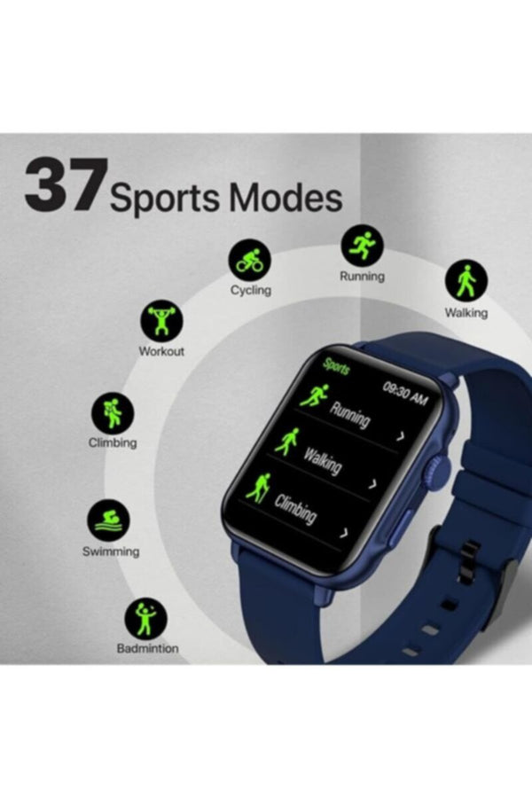 PROMATE | IP68 Fintness Tracker Smart Watch With Hands Free Support,1.8" Ips Display Blue | TE0201524