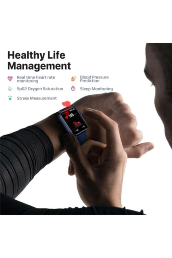 PROMATE | IP68 Fintness Tracker Smart Watch With Hands Free Support,1.8" Ips Display Blue | TE0201524