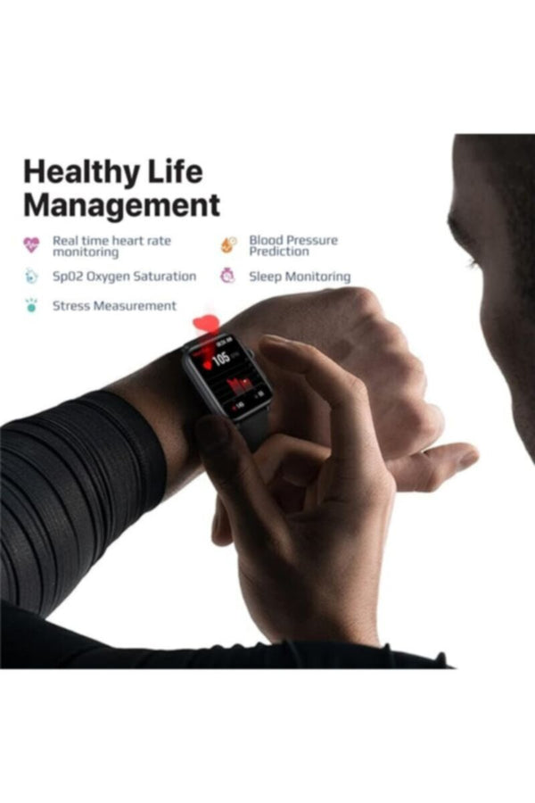 PROMATE | IP68 Fintness Tracker Smart Watch With Hands Free Support,1.8" Ips Display Graphite | TE0201525