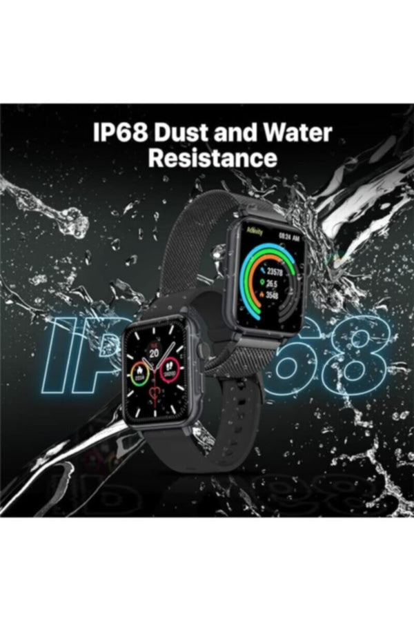 PROMATE | IP68 Fintness Tracker Smart Watch With Hands Free Support,1.8" Ips Display Graphite | TE0201525