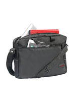 PROMATE | Lightweight Messenger Bag With Front Storage Zipper For Laptops Black | TE0133215