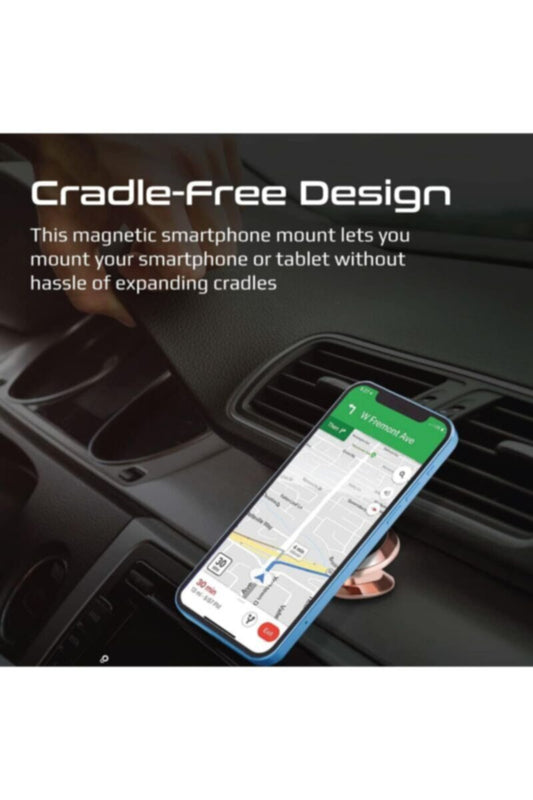 PROMATE | Magnetic Car Phone Holder, Universal Cradleless Stick-On Dashboard Mount with 360-Degree Rotation Rose Gold | TE0189650
