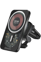 PROMATE | Magnetic Wireless Car Charger, Ultra-Fast Transparent Magnetic Charger with 15W Output | TE0204112