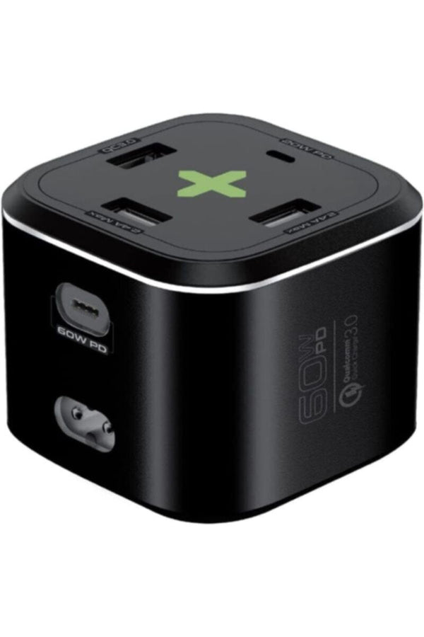 PROMATE | Mulo-Port Powerhub With 60W USB-C Pd, 20W USB-C And Dual 2.4A USB Charging Ports | TE0181277