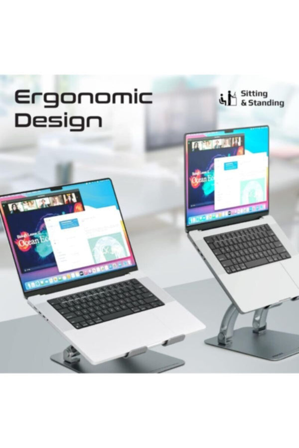 PROMATE | Multi Level Aluminum Stand For Up To 17" Laptop And Flodable Design | TE0201543