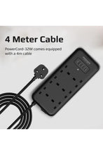 PROMATE | Power Strip with USB-C Port, 10-in-1 Surge Protector Power Extension with 3250W 6 AC Plugs, 20W USB-C PD, QC 3.0 Port | TE0167080