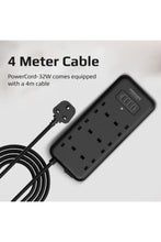 PROMATE | Power Strip with USB-C Port, 10-in-1 Surge Protector Power Extension with 3250W 6 AC Plugs, 20W USB-C PD, QC 3.0 Port | TE0167080