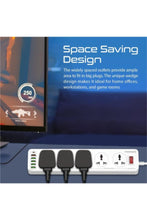 PROMATE | Power Strip with USB Charging Ports, 16-in-1 Power Extension with Universal 10 AC Outlets, 20W USB-C Power Delivery Port | TE0187965