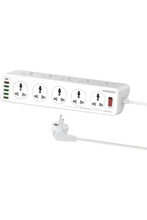 PROMATE | Power Strip with USB Charging Ports, 16-in-1 Power Extension with Universal 10 AC Outlets, 20W USB-C Power Delivery Port | TE0187965