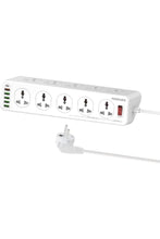 PROMATE | Power Strip with USB Charging Ports, 16-in-1 Power Extension with Universal 10 AC Outlets, 20W USB-C Power Delivery Port | TE0187965