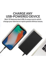 PROMATE | Slim Design 10000mAh Powerbank With Lcd Black | TE0204121