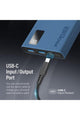 PROMATE | Slim Design 10000Mah Powerbank With Lcd Blue | TE0204122