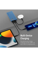 PROMATE | Slim Design 10000Mah Powerbank With Lcd Blue | TE0204122