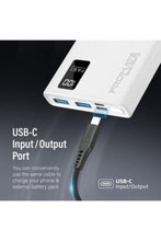 PROMATE | Slim Design 10000Mah Powerbank With Lcd White | TE0204123