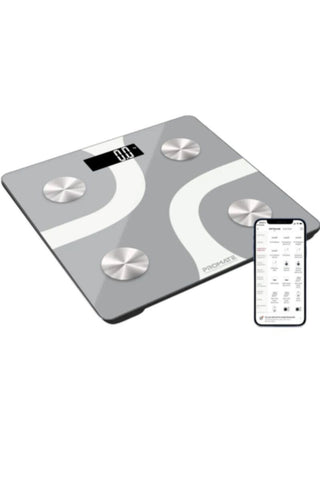 PROMATE | Smart Digital Weighing Scale With Full Body Index Reporting, White | TE0165222