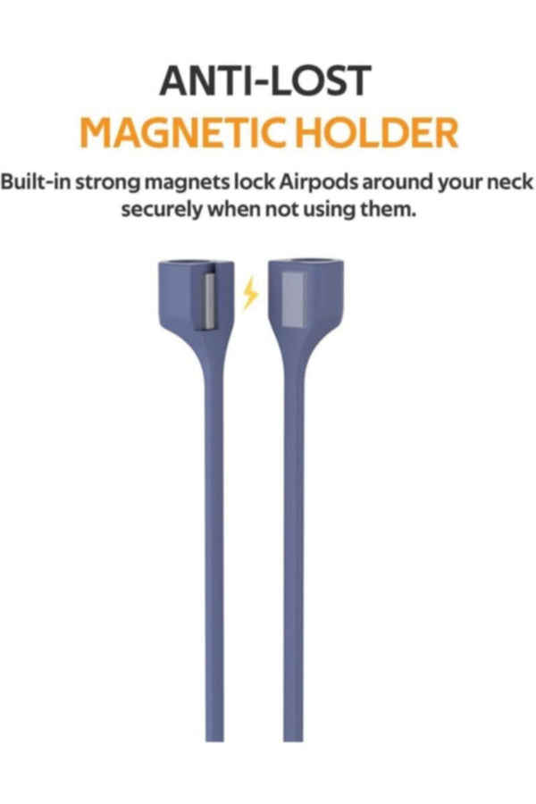 PROMATE | Sporty Light Weight Neckband Holder For Airpods Navy | TE0144606