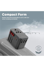 PROMATE | Travel Adaptor With 20W, UK, EU, AU, US Plugs | TE0187952
