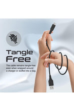 PROMATE | Ultra-Fast USB-A to USB-C Soft Silicone Cable 2 Meter Black | TE0201529