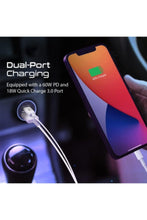 PROMATE | Ultra-Mini Car Charger With 60W Power Delivery And Quick Charge 3.0 USB Port | TE0198855