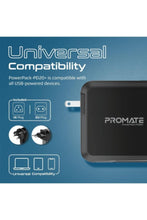 PROMATE | Universal 15000mAh Power Bank Portable Charger with AC Plug, Phone Holder, Built-In 22.5W USB-C Power Delivery Cable | TE0181281