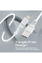 PROMATE | USB-A to Lightning Cable, High Tensile 2.4A Super-Fast USB-A to Lightning Charger 1.2 Meter Cable Length White | TE0188754
