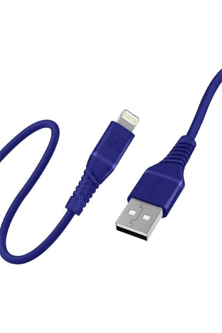 PROMATE | USB-A to Lightning Cable, High Tensile 2.4A Super-Fast USB-A to Lightning Charger 1.2 Meter Cable Length Blue | TE0188755