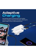PROMATE | USB-C Adapter, Universal 17W Multi-Port Wall Charger with 5V/3A Type-C Port, 5V/2.4A USB-A Port | TE0184124