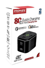 PROMATE | USB-C Charging Station, Multi-port Hub With 60W/20W Dual Usb-c Power Delivery | TE0181277