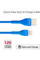 PROMATE | USB-C Fast Charging Cable, High-Speed Durable 1.2m USB Type-C Cable with 2A Charge Sync Cable Blue | TE0138663