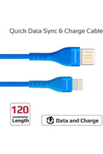PROMATE | USB-C Fast Charging Cable, High-Speed Durable 1.2m USB Type-C Cable with 2A Charge Sync Cable Blue | TE0138663