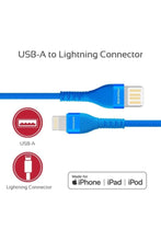 PROMATE | USB-C Fast Charging Cable, High-Speed Durable 1.2m USB Type-C Cable with 2A Charge Sync Cable Blue | TE0138663